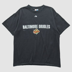 Baltimore Orioles Majestic 2007 T-shirt - Black - Vintage - Fanatics Sale