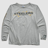 Fanatics Pittsburgh Steelers Starter 90s Long Sleeve T-shirt Heather Gray Vintage
