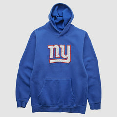 Fanatics New York Giants Reebok 2000s Hooded Pullover Sweatshirt Blue Vintage