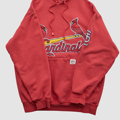 St. Louis Cardinals Stitches 2000s Hooded Pullover Sweatshirt - Red - XVintage - Fanatics on Sale