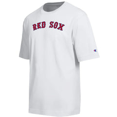 Boston Red Sox Champion All Star Arched Chenille Wordmark T-Shirt - White - MLB Lifestyle