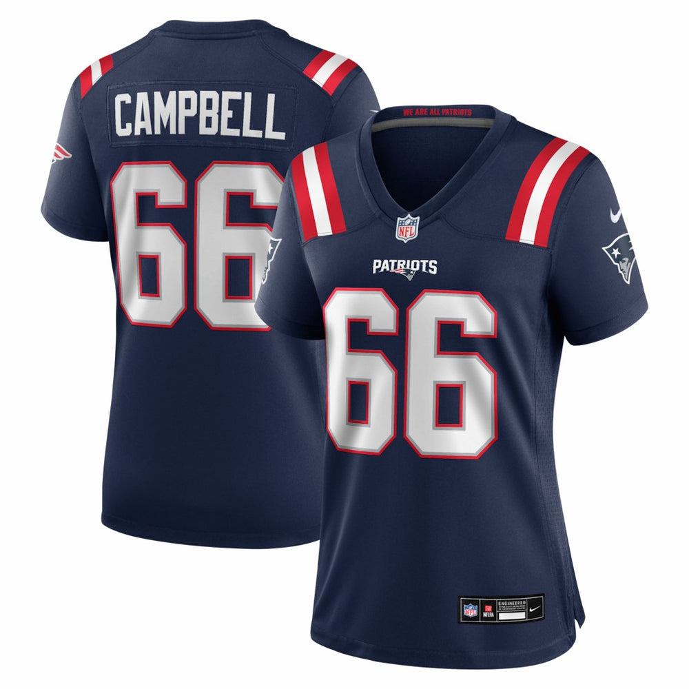 Nike Will Campbell New England Patriots Women's Team Game Jersey Navy