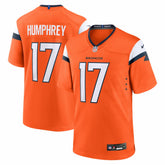 Nike Lil'Jordan Humphrey Denver Broncos Team Game Jersey Orange