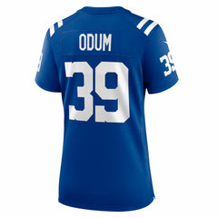 Nike George Odum Indianapolis Colts Women's Team Game Jersey Royal
