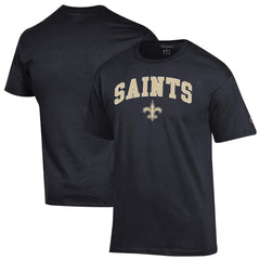 New Orleans Saints Champion Arch Over Logo T-Shirt Black