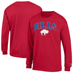 Buffalo Bills Champion Arch Over Logo Long Sleeve T-Shirt Red
