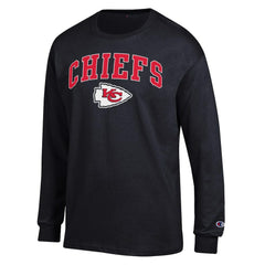 Kansas City Chiefs Champion Arch Over Logo Long Sleeve T-Shirt Black