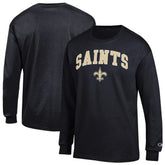 New Orleans Saints Champion Arch Over Logo Long Sleeve T-Shirt Black