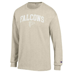 Atlanta Falcons Champion White Ink Jersey Long Sleeve T-Shirt Oatmeal