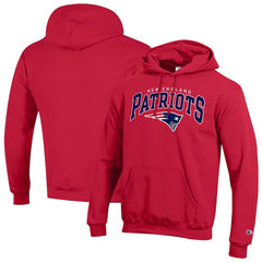 New England Patriots Champion Powerblend Arch over Logo Hoodie Red