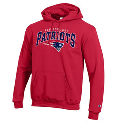 New England Patriots Champion Powerblend Arch over Logo Hoodie Red