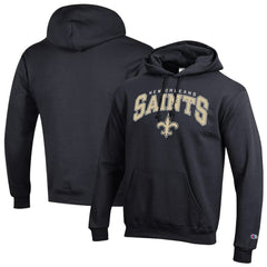 New Orleans Saints Champion Powerblend Arch over Logo Hoodie Black