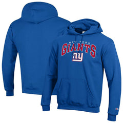 New York Giants Champion Powerblend Arch over Logo Hoodie Royal