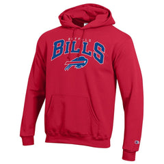 Buffalo Bills Champion Powerblend Arch over Logo Hoodie Red