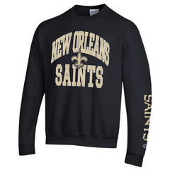 New Orleans Saints Champion Powerblend Fleece Sweatshirt Black