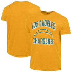 Los Angeles Chargers Champion Ultimate Tri-Blend T-Shirt Heather Gold