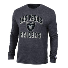 Las Vegas Raiders Champion Ultimate Tri-Blend Long Sleeve T-Shirt Black