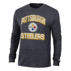 Pittsburgh Steelers Champion Ultimate Tri-Blend Long Sleeve T-Shirt Heather Black