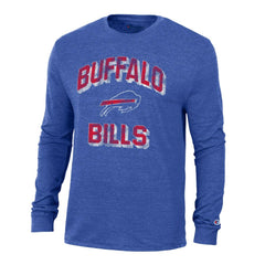 Buffalo Bills Champion Ultimate Tri-Blend Long Sleeve T-Shirt Heather Royal