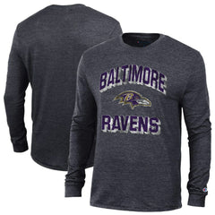 Baltimore Ravens Champion Ultimate Tri-Blend Long Sleeve T-Shirt Black