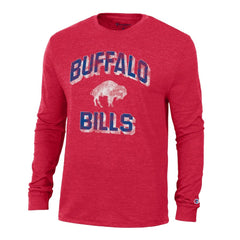 Buffalo Bills Champion Ultimate Tri-Blend Long Sleeve T-Shirt Red