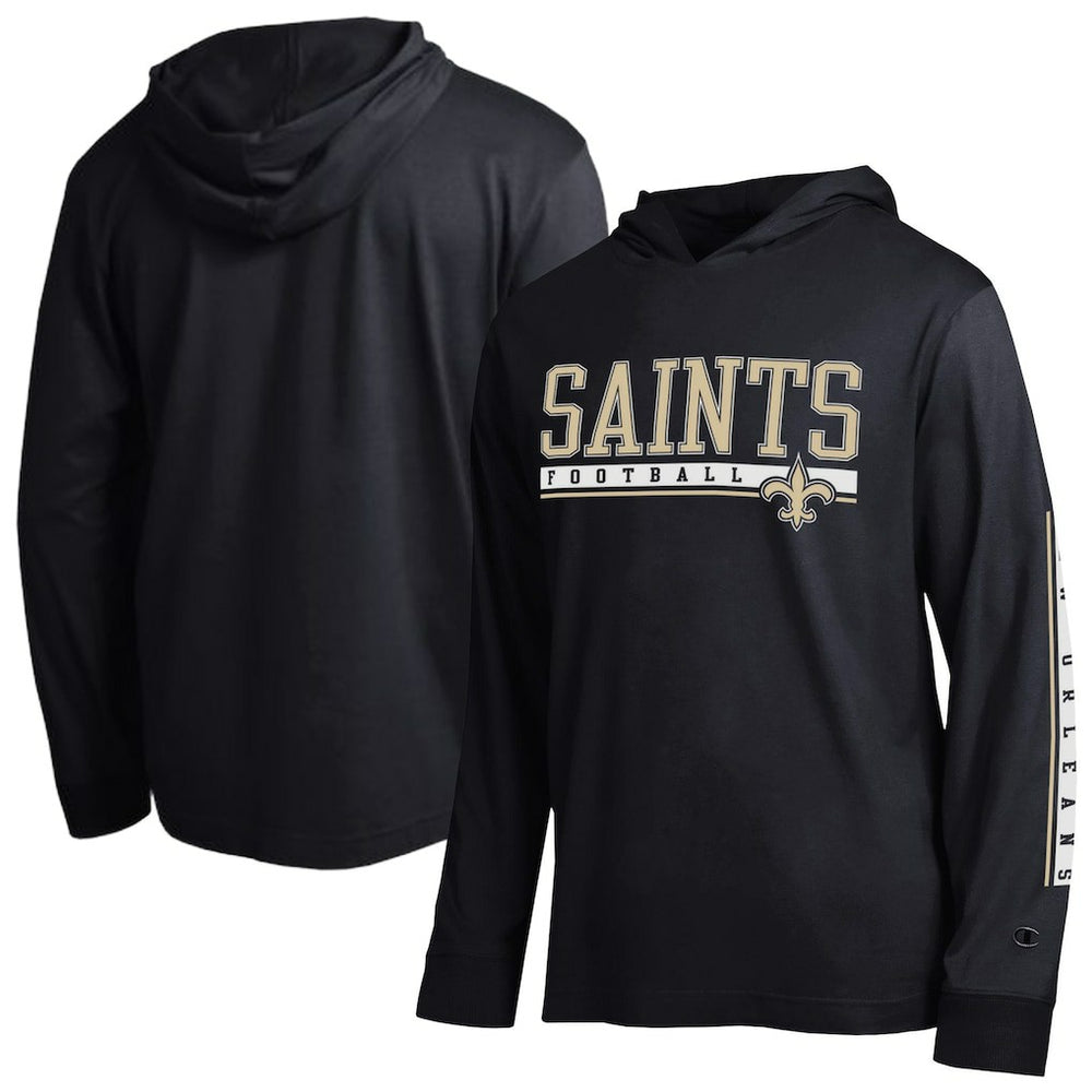 New Orleans Saints Champion All Star Hoodie T-Shirt Black