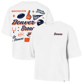 47 brand Denver Broncos '47 Women's Collage Script Reed City T-Shirt White