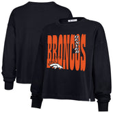 47 brand Denver Broncos '47 Women's Stacked Sydney Long Sleeve T-Shirt Navy
