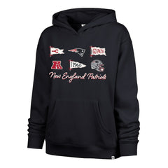 47 brand New England Patriots '47 Women's Bow & Banners Naomi Hoodie Navy