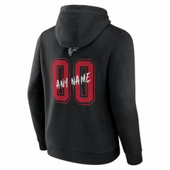Atlanta Falcons Hustle Personalized Name & Number Hoodie Black