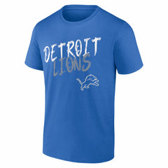 Detroit Lions Hustle Personalized Name & Number T-Shirt Blue