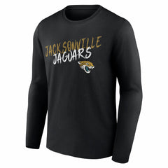 Jacksonville Jaguars Hustle Personalized Name & Number Long Sleeve T-Shirt Black