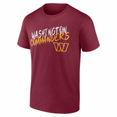 Washington Commanders Hustle Personalized Name & Number T-Shirt Burgundy