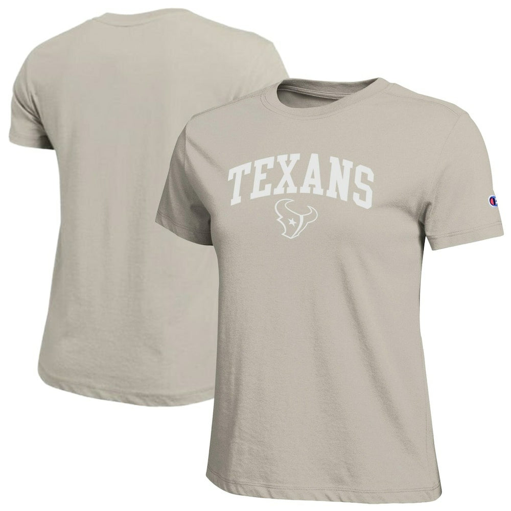 Houston Texans Champion Women's Cocoa Butter T-Shirt Light Brown