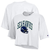 Seattle Seahawks Champion Women's Boyfriend Cropped T-Shirt White