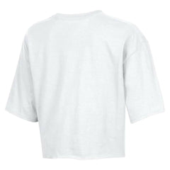 Chicago Bears Champion Women's Boyfriend Cropped T-Shirt White