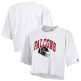 Atlanta Falcons Champion Women's Boyfriend Cropped T-Shirt White