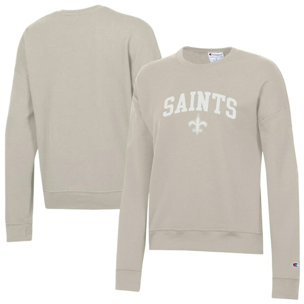 New Orleans Saints Champion Women's Powerblend Cocoa Butter Fleece Sweatshirt Light Brown