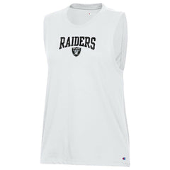 Las Vegas Raiders Champion Women's Muscle Tank Top White