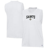 New Orleans Saints Champion Women's Muscle Tank Top White
