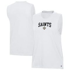 New Orleans Saints Champion Women's Muscle Tank Top White