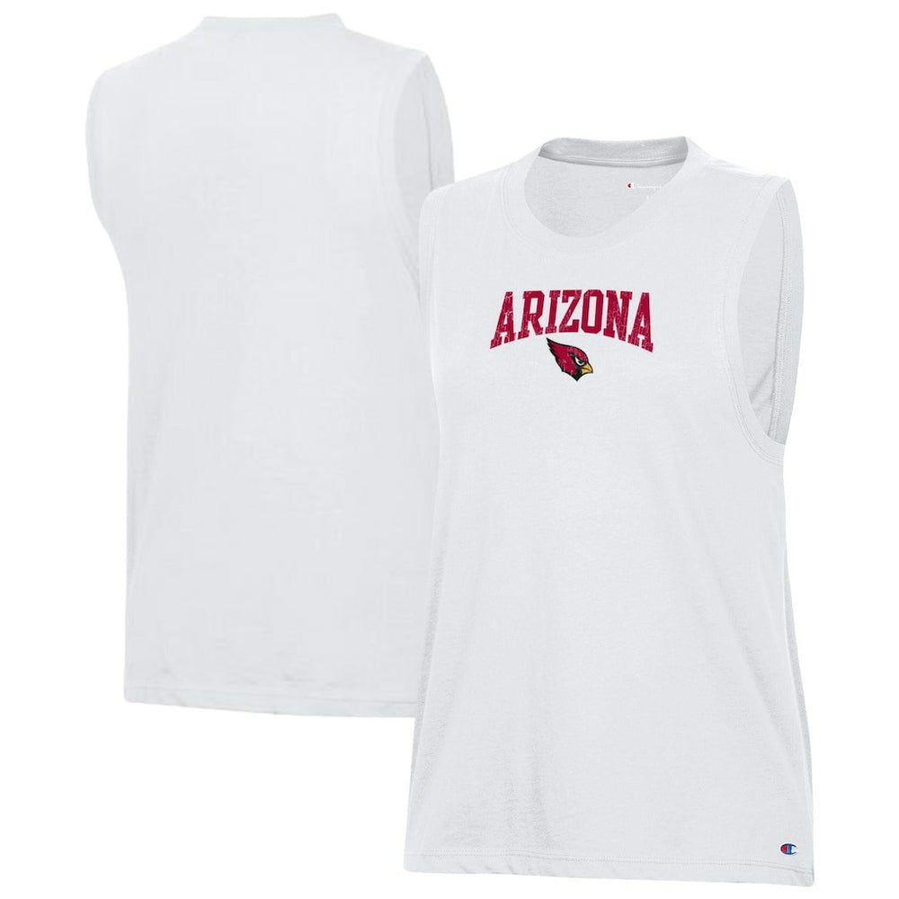 Arizona Cardinals Champion Women's Muscle Tank Top White
