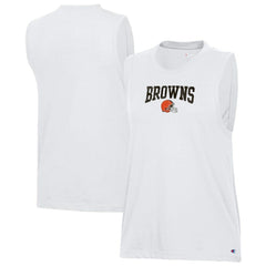 Cleveland Browns Champion Women's Muscle Tank Top White