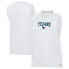 Houston Texans Champion Women's Muscle Tank Top White