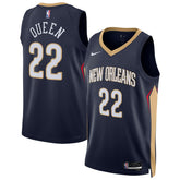 Derik Queen New Orleans Pelicans Unisex Swingman Jersey Icon Edition Navy | Nike US