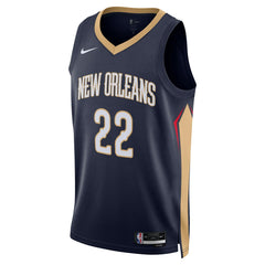 Derik Queen New Orleans Pelicans Unisex Swingman Jersey Icon Edition Navy | Nike US