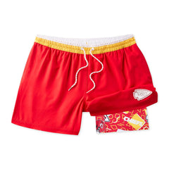 Kansas City Chiefs Chubbies The Secret Lined Swim Trunks Red