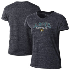 Jacksonville Jaguars Champion Women's Triumph Tri-Blend V-Neck T-Shirt Black