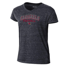 Arizona Cardinals Champion Women's Triumph Tri-Blend V-Neck T-Shirt Black