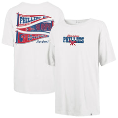 Philadelphia Phillies '47 Women's Bow & Banner Sadie T-Shirt - Sand - 47 brand Discount